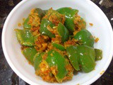 Besan Wali Shimla Mirch|Rajasthani capsicum besan ki sabji