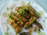 Bhindi Sambhariya Recipe | Gujarati Style Stuffed Okra Recipe|bharwan bhindi