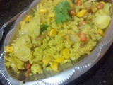 Corn Poha Recipe