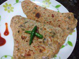 Dhaniya paratha,coriander leaves parathe,kothimbir parantha