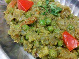 Hariyali Matar,Green peas in green gravy