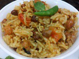 Kala chana pulao| Brown chickpea pulav|black gram pilaf