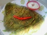 Palak paratha | healthy spinach parathe