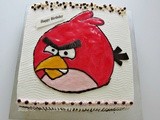 Birthday Cake ~ Angry Bird and Batman