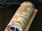 Cherry Swiss Roll Cake