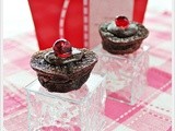 Chocolate Drop Mini Muffins with Red Noses (Delia Smith)