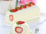 Egg White Roll Cake 蛋白蛋糕券 {Cookbook Giveaway}