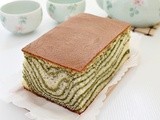 Matcha Marble Castella Cake