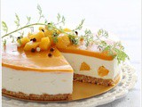 No-Bake Mango Yogurt Cheesecake 免考芒果优格芝士蛋糕