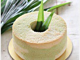 Pandan Marble Chiffon Cake 香兰大理石戚风蛋糕