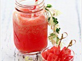 Watermelon, Pineapple and Orange Smoothie 西瓜,凤梨,鲜橙冰沙