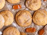 Caramel Stuffed Pumpkin Snickerdoodles