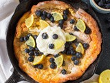 Lemon and Blueberry Dutch Baby Pancake