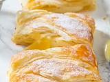 Lemon Cream Cheese Puff Pastry Braid