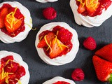 Meringue Nests with Homemade Berry Jam