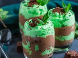 Mini Mint Chocolate Trifles