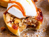 Mini Toffee Apple Crumble Pies