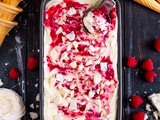 No Churn Raspberry Pavlova Ice Cream