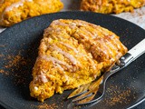 Pumpkin Scones with Spiced Glaze