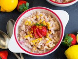 Strawberry and Lemon Rice Pudding