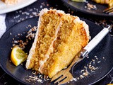 Vegan Lemon Coconut Layer Cake