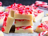 White Chocolate Candy Cane Fudge