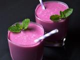 Cranberry raspberry smoothie