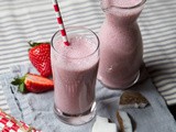 Strawberry coconut smoothie