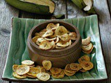 Chips di Platano al Forno con Maionese di Avocado