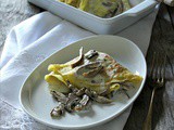 Crêpes al Cocco con Funghi Porcini