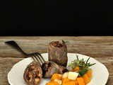 Involtini di Manzo Grass Fed Ripieni di Prugne e Noci con Rape e Zucca