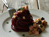  Spaghetti  di Barbabietole Rosse al Salmone