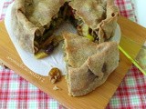 Torta salata integrale con Caponata di melanzane light