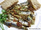 Σαρδέλες με pesto λιαστής ντομάτας και μαϊντανού
