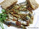 Σαρδέλες με pesto λιαστής ντομάτας και μαϊντανού