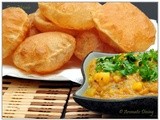 Poori Masala /  Deep fried Indian Bread with Mashed Potato