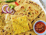 Aloo Paratha (Potato stuffed unleavened flatbread)