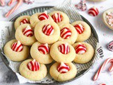 Candy Cane Kiss Cookies