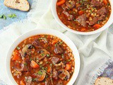 Instant Pot Beef Barley Soup Recipe