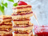 Jam Bars Recipe | Jam Crumble Bars