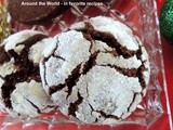 Chocolate Hazelnut Crinkle Cookies