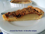 Custard and Pear Tart with Steusel Topping
