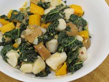 Kale and pumpkin gnocchi