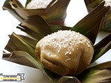 Bibingka: Filipino Rice Flour Cake Cooked in Banana Leaves