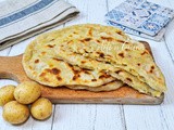 Aloo paratha pane indiano veloce ripieno