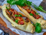 Barchette con melanzane e speck senza sfoglia