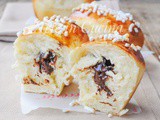 Bauletti alla ricotta brioche ripiene al cioccolato