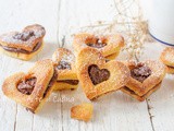 Biscotti a forma di cuore alla nutella
