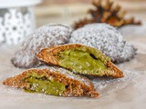 Biscotti al pistacchio con frolla al cacao