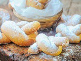 Biscotti annodati alle mandorle e limone ricetta facile